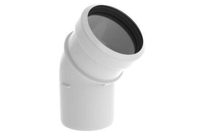 Burgerhout Safe-PP rookgasbocht 43°, 80 mm, mof x spie, PP, wit